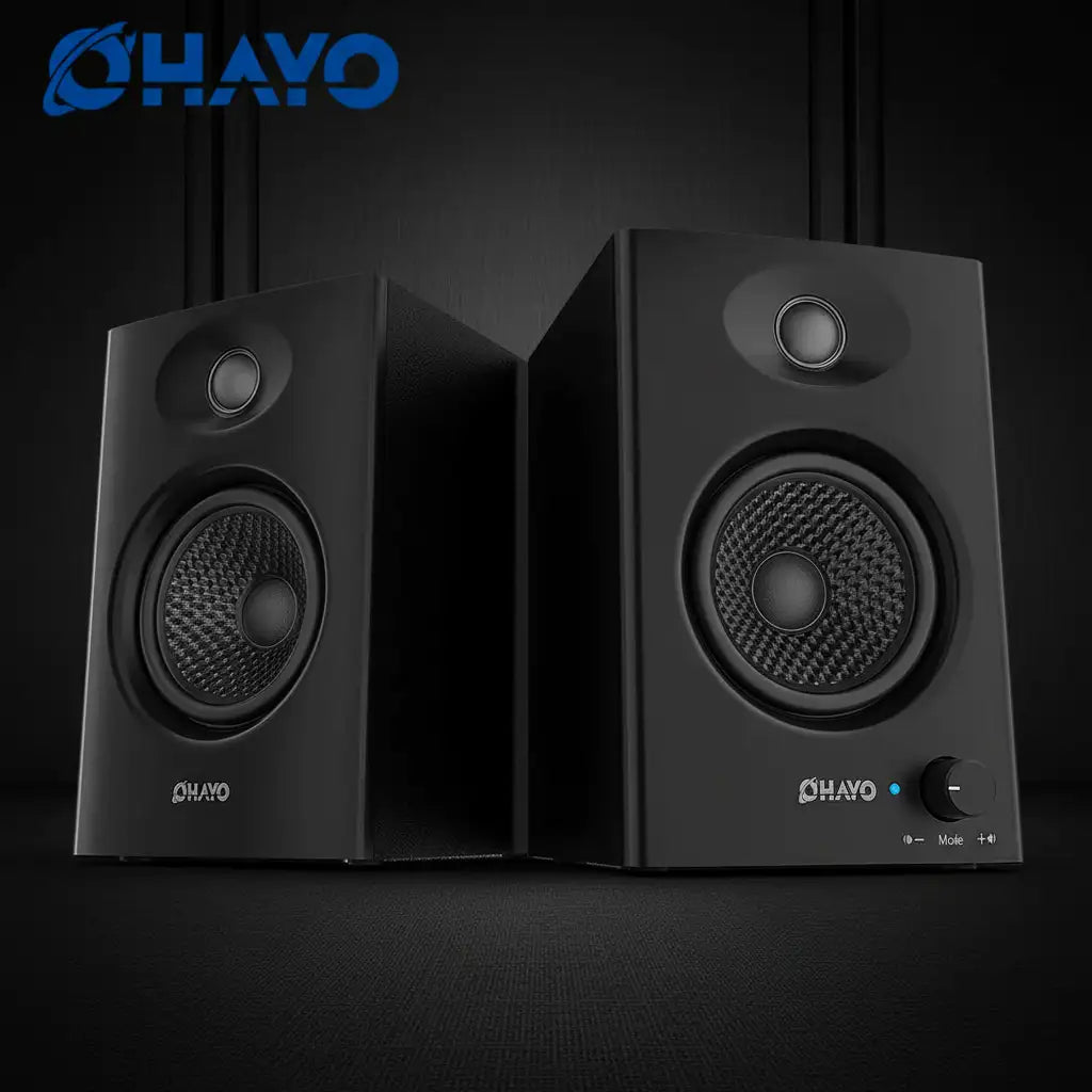 Ohayo 60W Bluetooth Bookshelf Speakers - BaseMaxCore