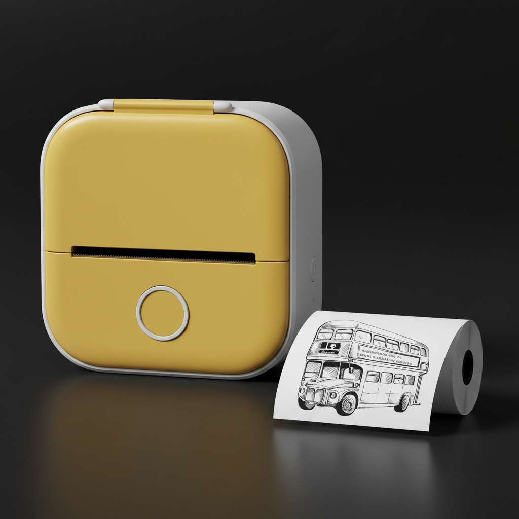 Mini Thermal Printer with Bluetooth - BaseMaxCore