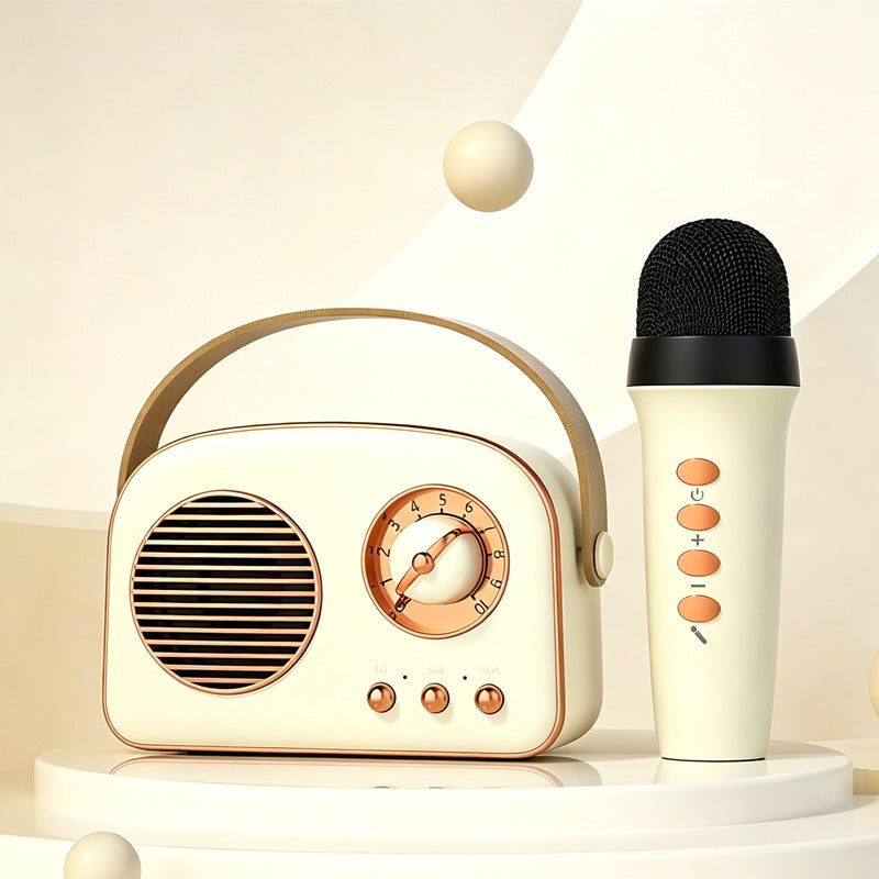 Portable Karaoke Machine with Wireless Microphones - BaseMaxCore