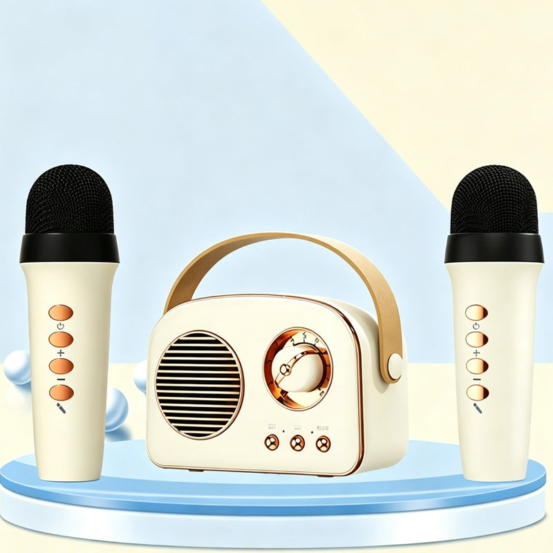 Portable Karaoke Machine with Wireless Microphones - BaseMaxCore