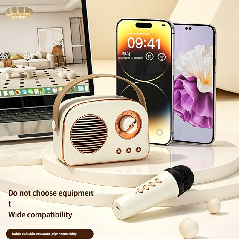 Portable Karaoke Machine with Wireless Microphones - BaseMaxCore