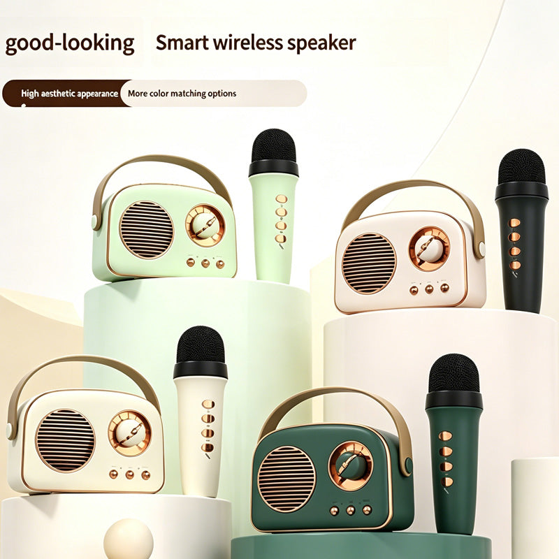 Portable Karaoke Machine with Wireless Microphones - BaseMaxCore