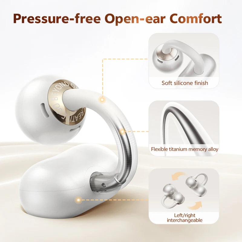 QCY CT06 Clip-On Open Ear Wireless Earbuds - BaseMaxCore