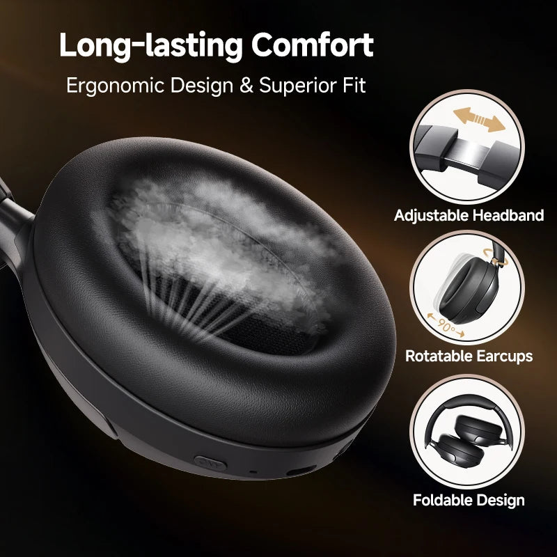 QCY H3 PRO ANC Wireless Headphones - BaseMaxCore