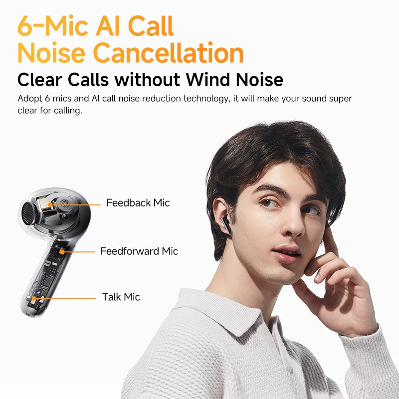 QCY HT10 AilyBuds Pro+ ANC Wireless Earphones - BaseMaxCore