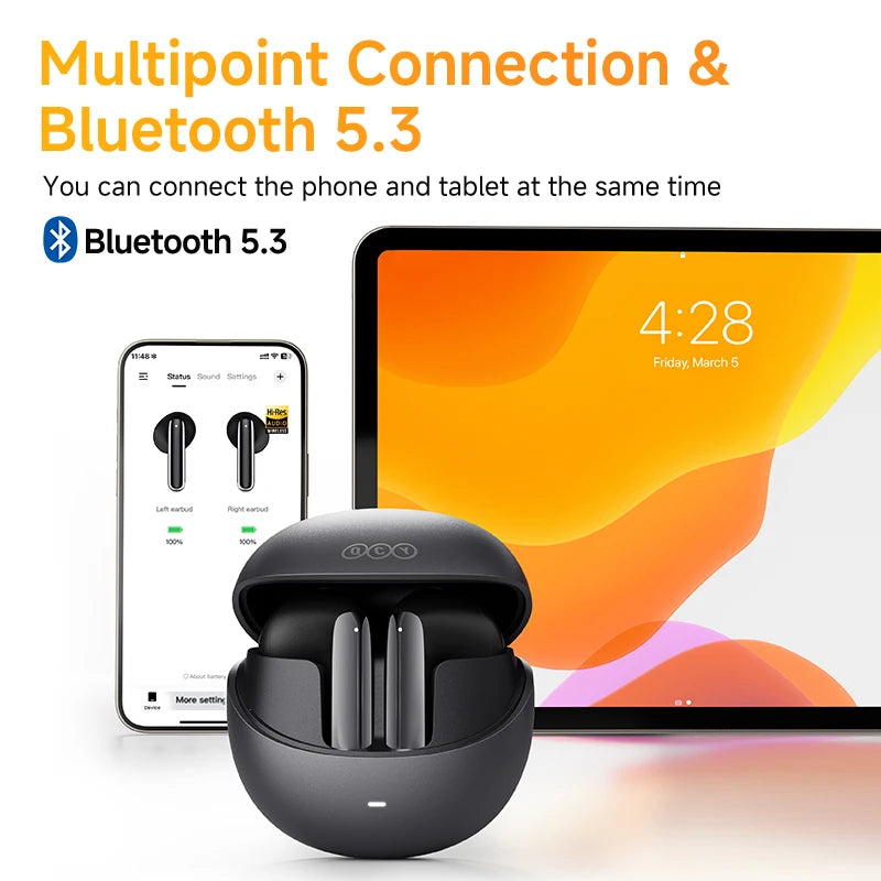 QCY HT10 AilyBuds Pro+ ANC Wireless Earphones - BaseMaxCore