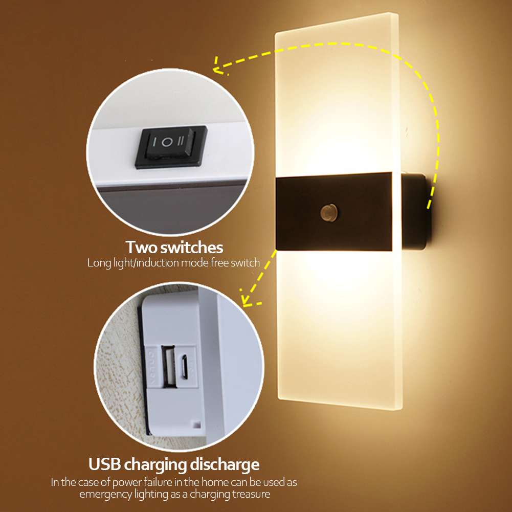 Rechargeable Motion Sensor Wall Lamp - BaseMaxCore