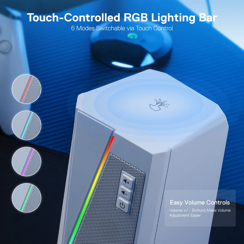 Redragon GS520 RGB Desktop Speakers - BaseMaxCore
