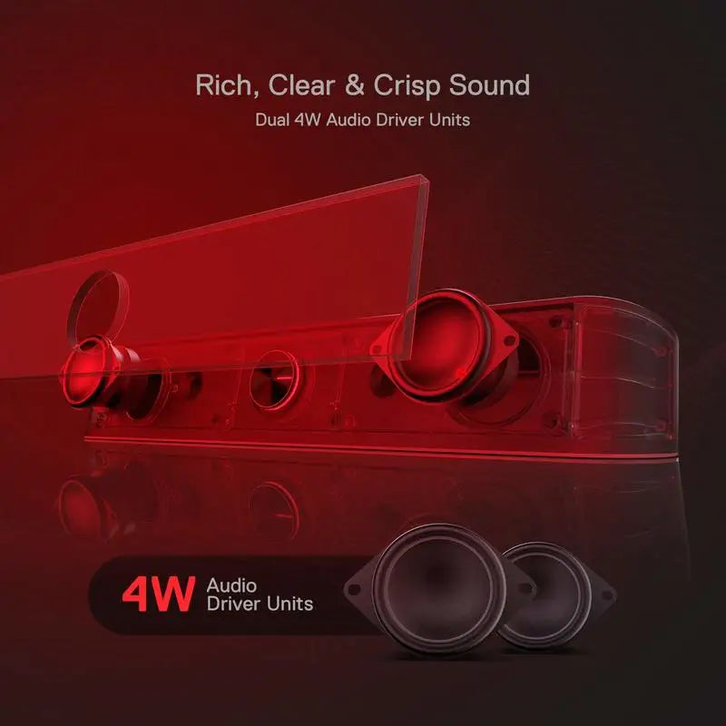 Redragon GS560 RGB Desktop Soundbar - BaseMaxCore