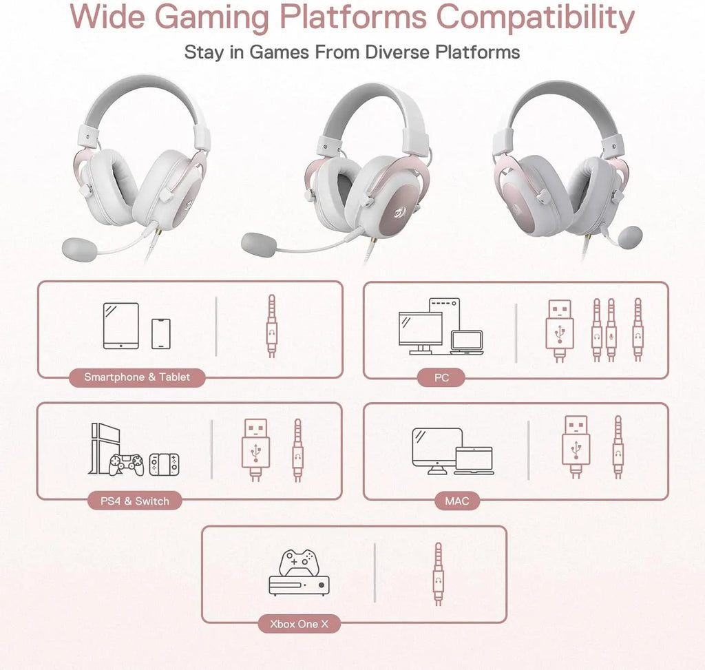 Redragon H510 Zeus Wired Gaming Headset - BaseMaxCore