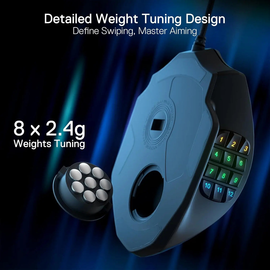 Redragon M908 RGB Wired Gaming Mouse - BaseMaxCore