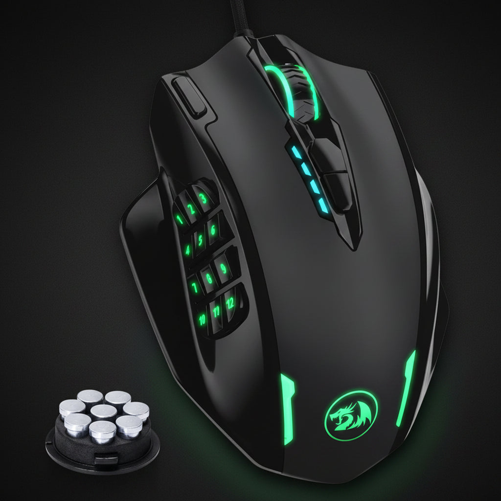 Redragon M908 RGB Wired Gaming Mouse - BaseMaxCore