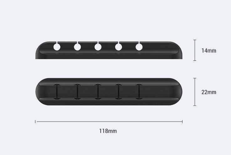 Silicone Cable Winder & Desk Cable Organizer - BaseMaxCore