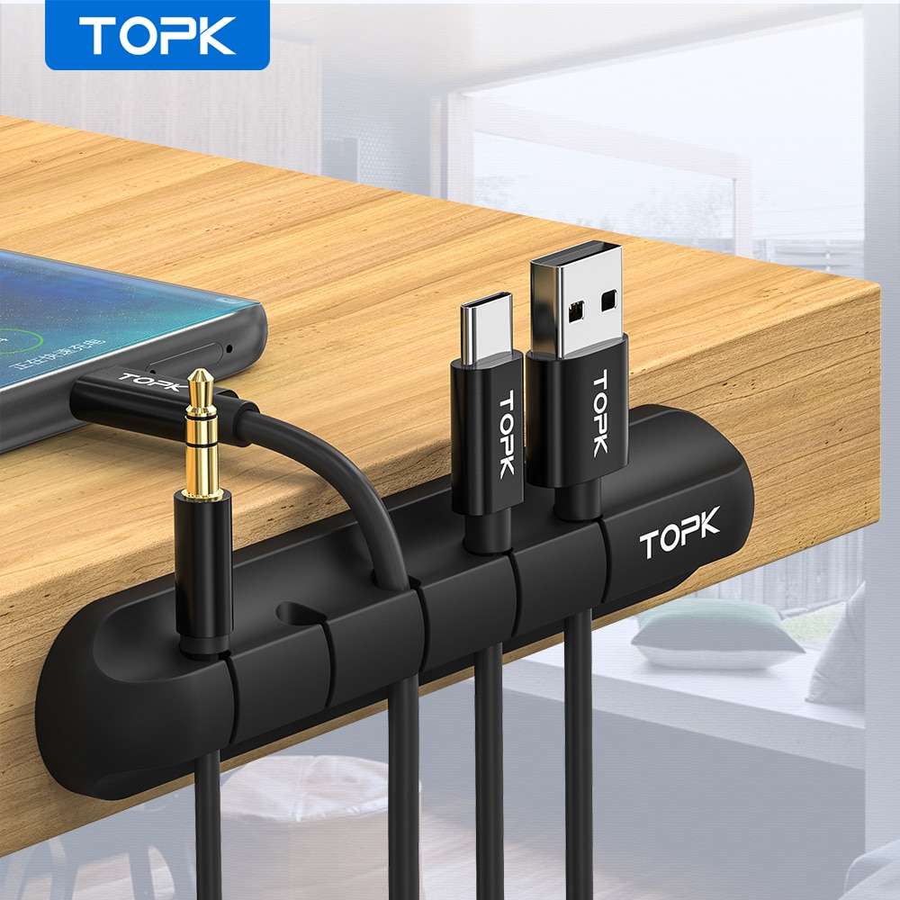 Silicone Cable Winder & Desk Cable Organizer - BaseMaxCore