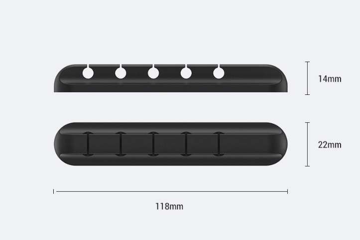 Silicone Cable Winder & Desk Cable Organizer - BaseMaxCore