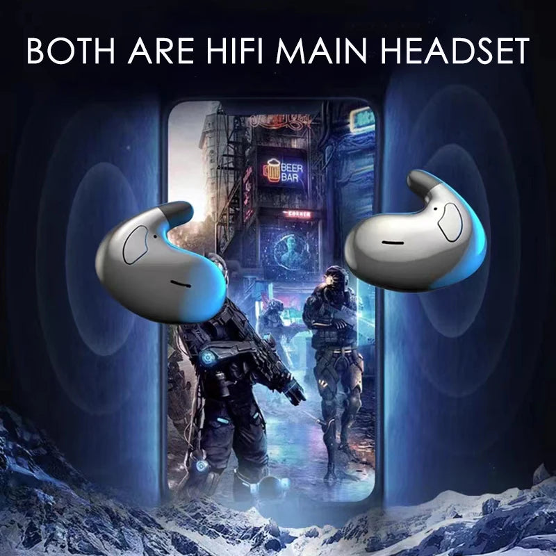 SK Ultra-Thin Sleep Bluetooth Earbuds - BaseMaxCore