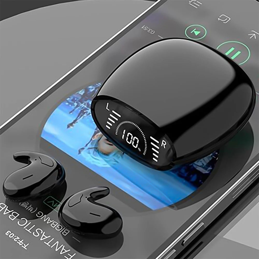SK Ultra-Thin Sleep Bluetooth Earbuds - BaseMaxCore
