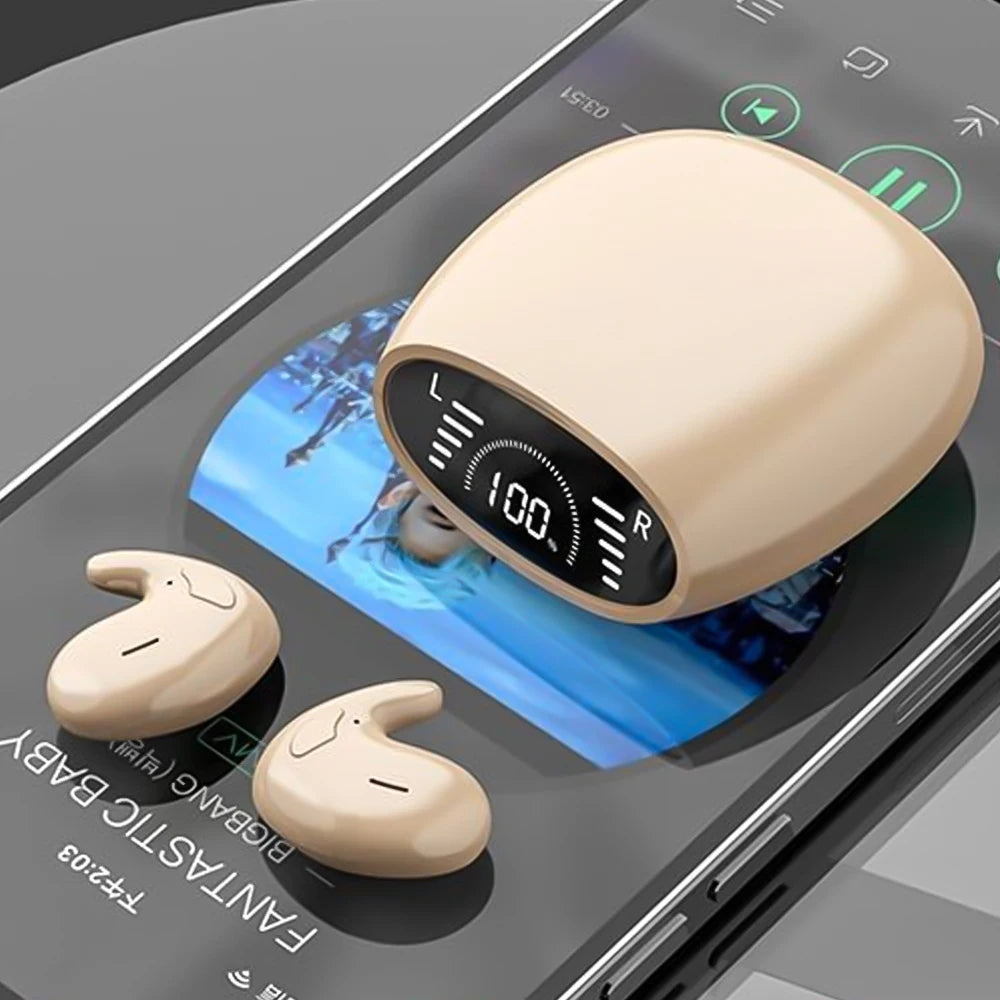 SK Ultra-Thin Sleep Bluetooth Earbuds - BaseMaxCore
