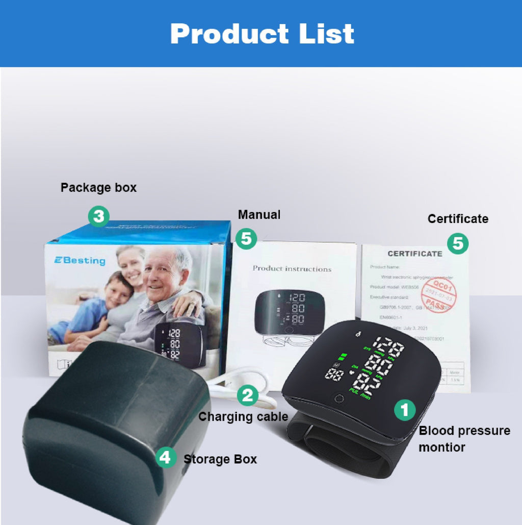 Smart Wrist Blood Pressure Monitor - BaseMaxCore