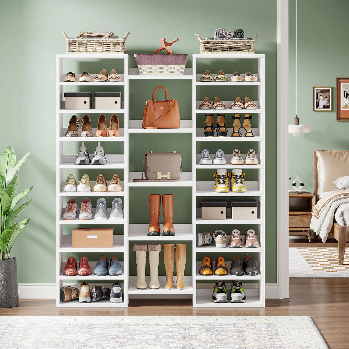 Tribesigns Tall Freestanding Shoe Rack - BaseMaxCore