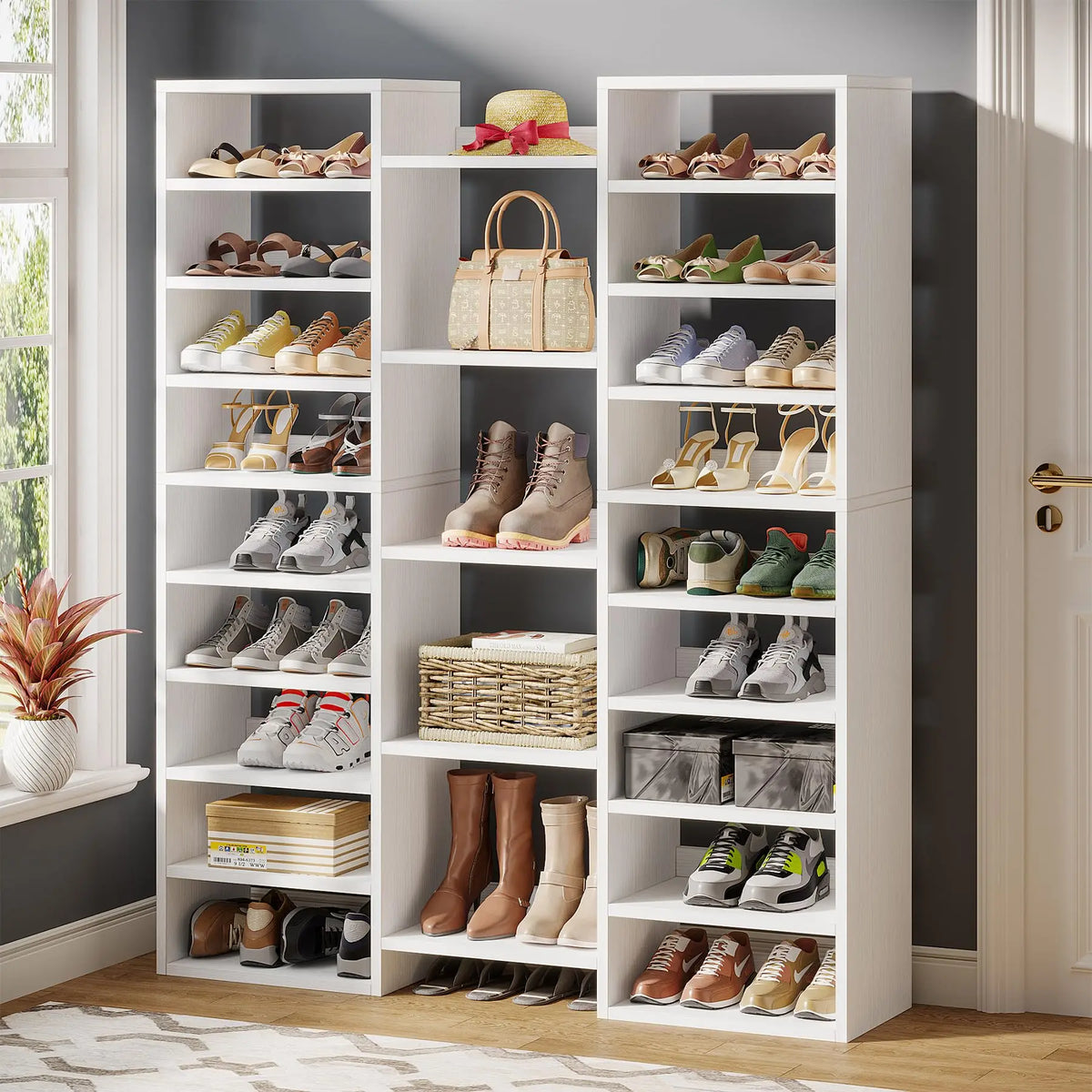 Tribesigns Tall Freestanding Shoe Rack - BaseMaxCore