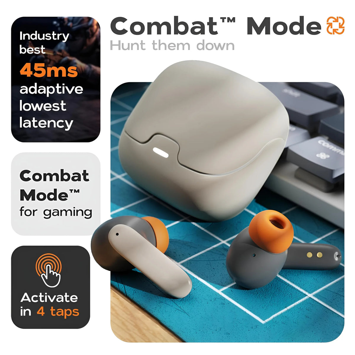 TWS Wireless Earphones with Noise Cancelling Mic - BaseMaxCore