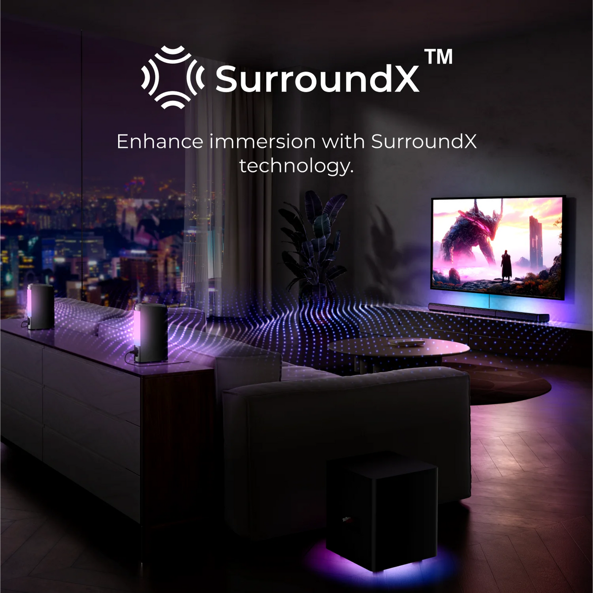 ULTIMEA Home Theater Soundbar with Wireless Sub - BaseMaxCore