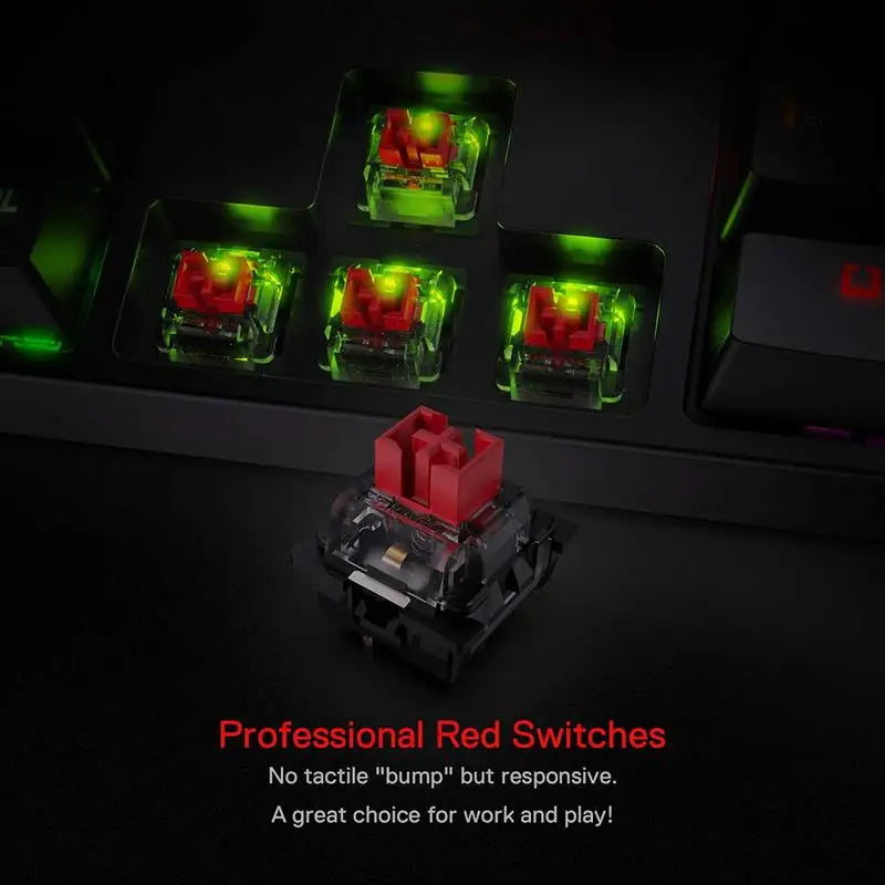Redragon K582 SURARA RGB Mechanical Gaming Keyboard - BaseMaxCore