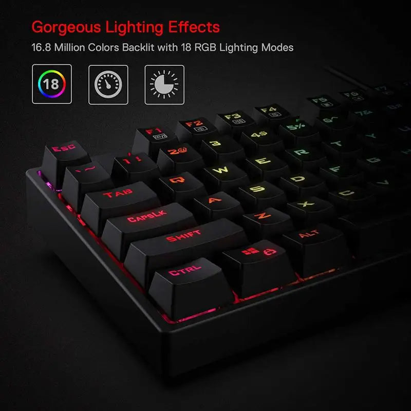 Redragon K582 SURARA RGB Mechanical Gaming Keyboard - BaseMaxCore