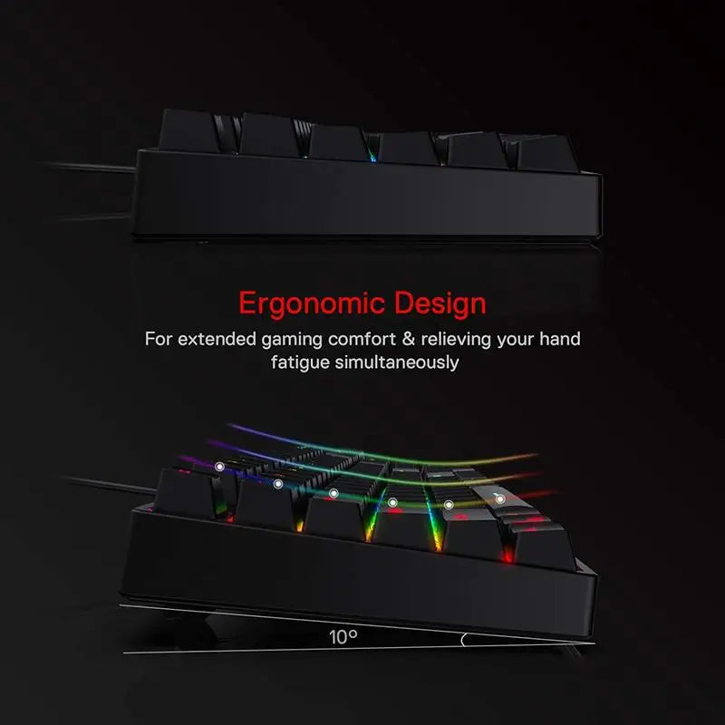 Redragon K582 SURARA RGB Mechanical Gaming Keyboard - BaseMaxCore