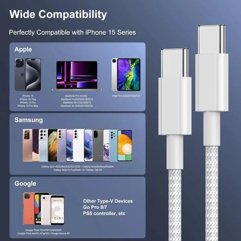 USB-C to USB-C PD Charging Cable - BaseMaxCore