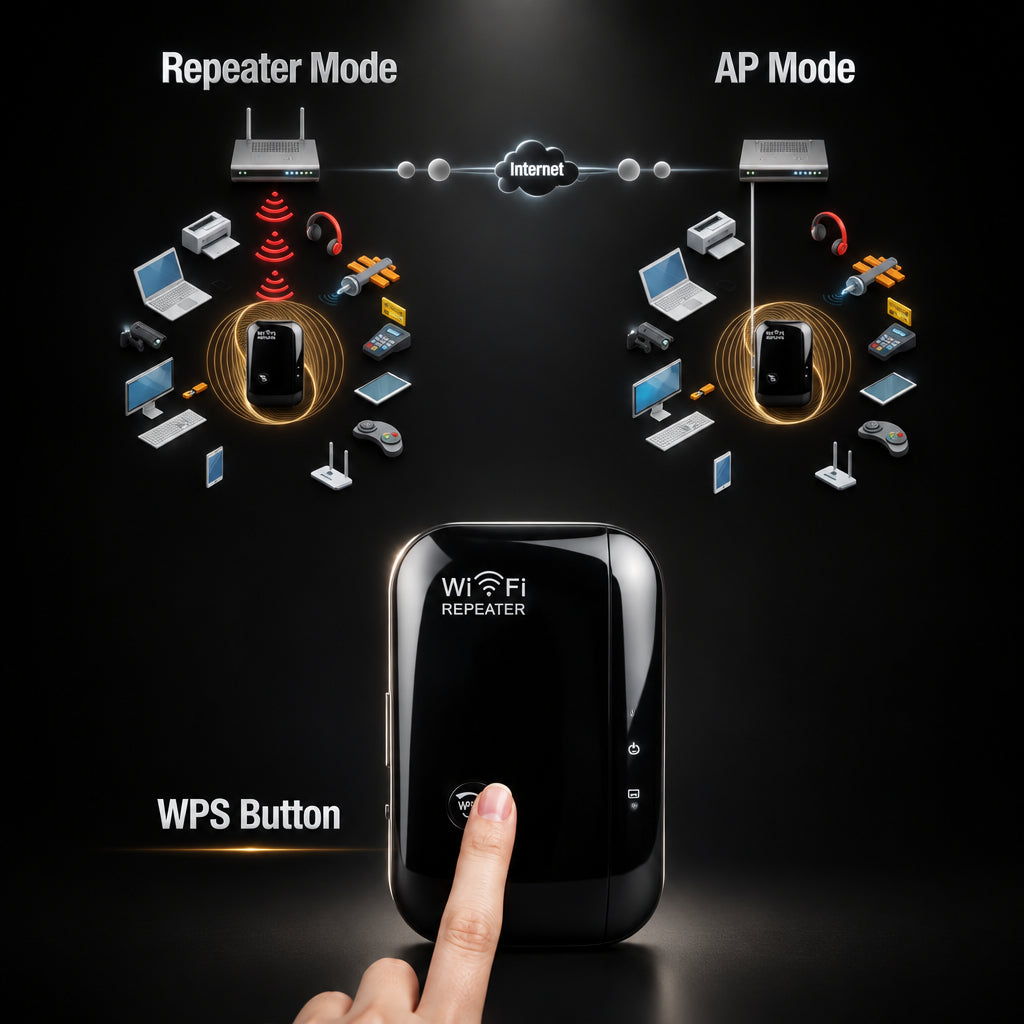 WiFi Range Extender & Signal Booster - BaseMaxCore