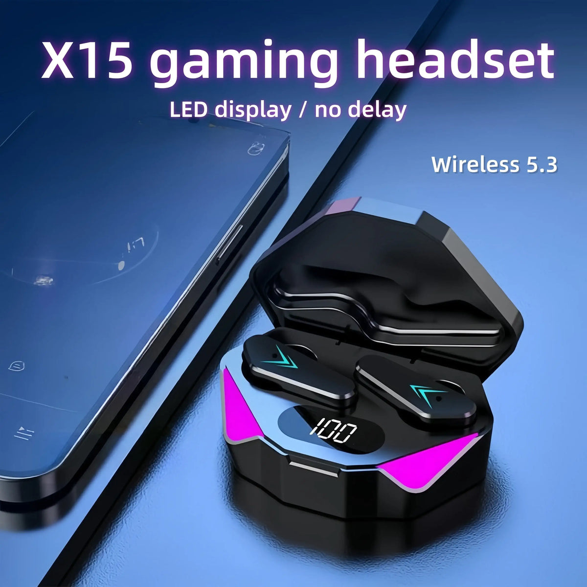 X15 TWS Wireless Earbuds with LED Display - BaseMaxCore
