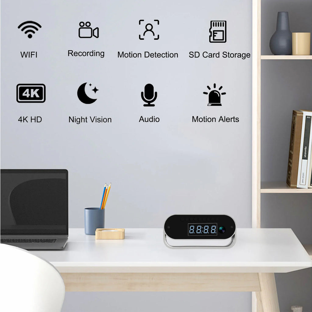 Z-7P Covert Clock WiFi Security Camera - BaseMaxCore